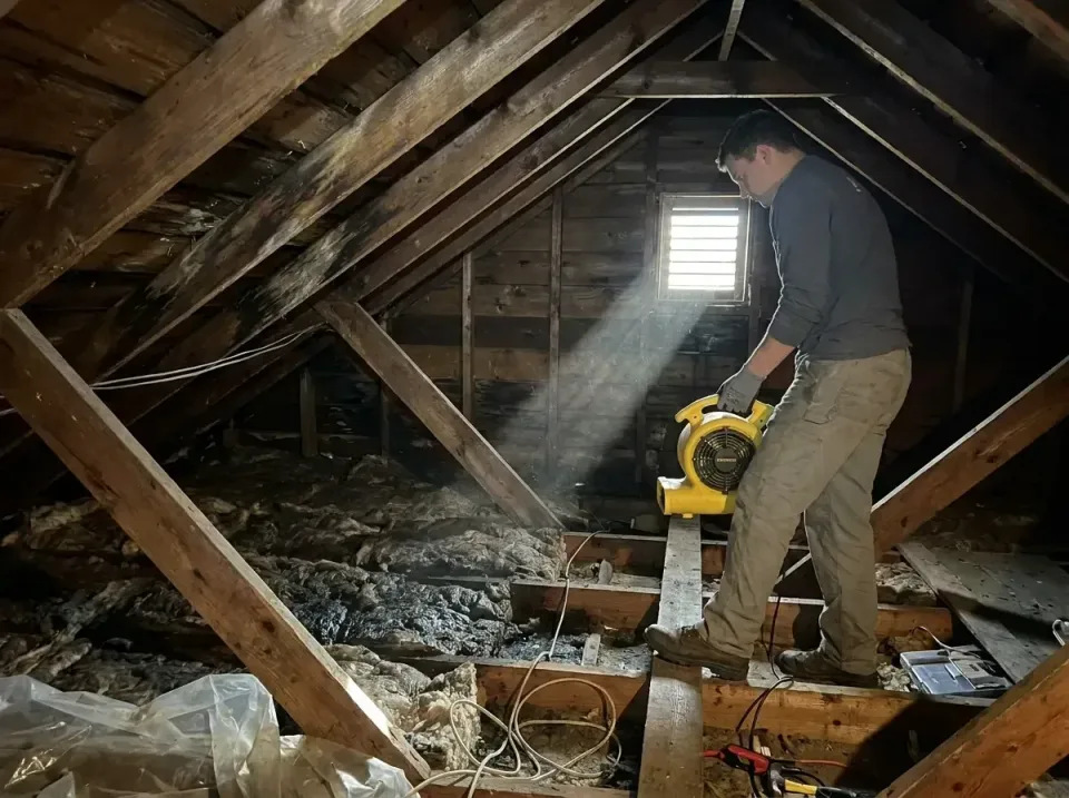 attic-water-damage-drying-proc-007 — frequently asked questions, Emergency Water Extraction & 24/7 Flood Response in Barnesv…